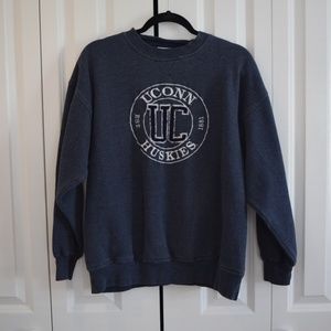 VINTAGE EMBROIDERED UCONN SWEATSHIRT SZ L
